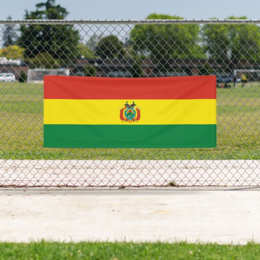 Patriottische Bolivia vlag Spandoek (Insitu)