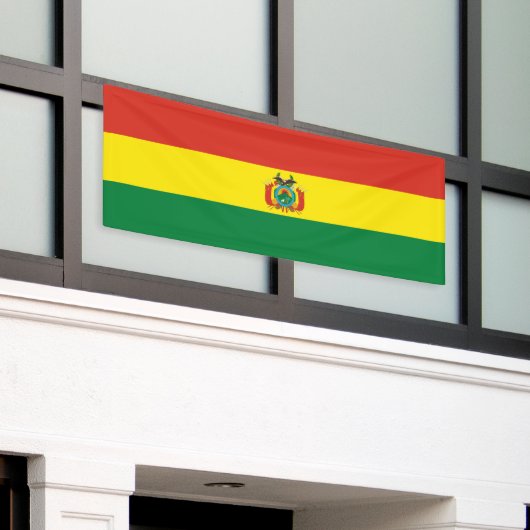 Patriottische Bolivia vlag Spandoek (Buitenkant Gebouw)