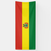 Patriottische Bolivia vlag Spandoek (Verticaal)