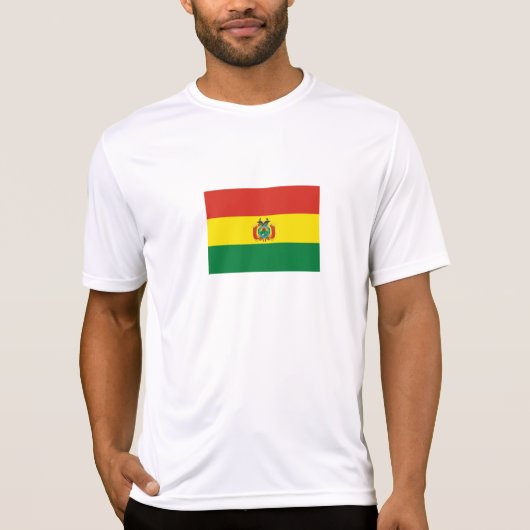 Patriottische Bolivia vlag T-shirt (Voorkant)