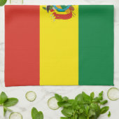 Patriottische Bolivia vlag Theedoek (Gevouwen)