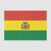 Patriottische Bolivia vlag Tissuepapier (Voorkant)