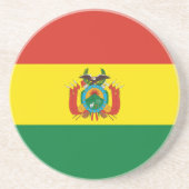 Patriottische Bolivia vlag Zandsteen Onderzetter
