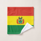 Patriottische Boliviaanse vlag Bad Handdoek (Wasdoekje)
