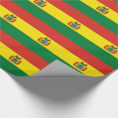 Patriottische Boliviaanse vlag Cadeaupapier (Hoek)