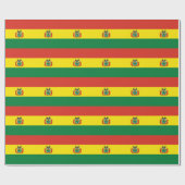 Patriottische Boliviaanse vlag Cadeaupapier (Vlak)