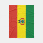 Patriottische Boliviaanse vlag Fleece Deken (Voorkant)
