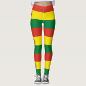 Patriottische Boliviaanse Vlag Leggings (Voorkant)