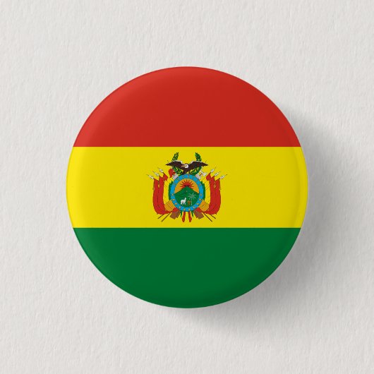 Patriottische Boliviaanse vlag Ronde Button 3,2 Cm (Voorkant)