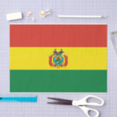 Patriottische Boliviaanse vlag Tissuepapier (Craft)