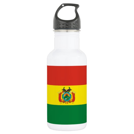 Patriottische Boliviaanse vlag Waterfles (Voorkant)