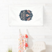Patriottische Bonfire Night Vector Grafische T-shi Spandoek (Insitu)