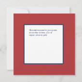 Patriottische boog in rood wit en blauw met sterre kaart (Achterkant)