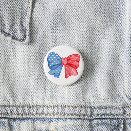 Patriottische boog ronde button 3,2 cm