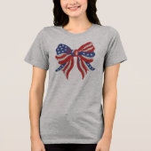Patriottische Boog Sublimatie Tri-Blend Shirt (Voorkant)