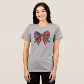 Patriottische Boog Sublimatie Tri-Blend Shirt (Voorkant volledig)