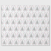 Patriottische boom met rode en blauwe sterren cadeaupapier (Vlak)