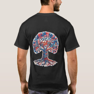 Patriottische boom voor America's 250ste verjaarda T-shirt
