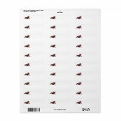 Patriottische Border Collies Etiket (Full Sheet)