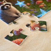 Patriottische bosdieren 4 juli vuurwerk legpuzzel (Zijkant)