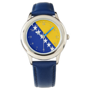 Patriottische Bosnië en Herzegovina Vlag Polsuurwe Horloge
