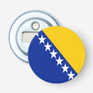 Patriottische Bosnië Herzegovina Vlag Button Flesopener