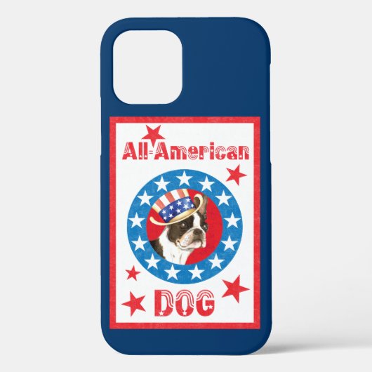 Patriottische Boston Hoesje-Mate iPhone Case (Achterkant)