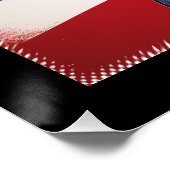 Patriottische Boston Terrier met Amerikaanse vlag Perfect Poster (Hoek)