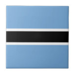 Patriottische Botswana Vlag Keramische Tegeltje<br><div class="desc">Patriottische vlag van Botswana.</div>