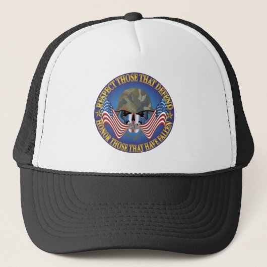 Patriottische Botten Trucker Pet (Voorkant)