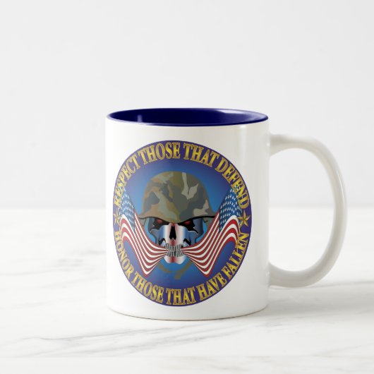 Patriottische Botten Tweekleurige Koffiemok (Rechts)