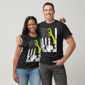 Patriottische Bowling Team Trofee T-shirt (Unisex)