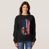 Patriottische Boxer 4 juli Amerikaanse vlag Box Trui (Voorkant volledig)