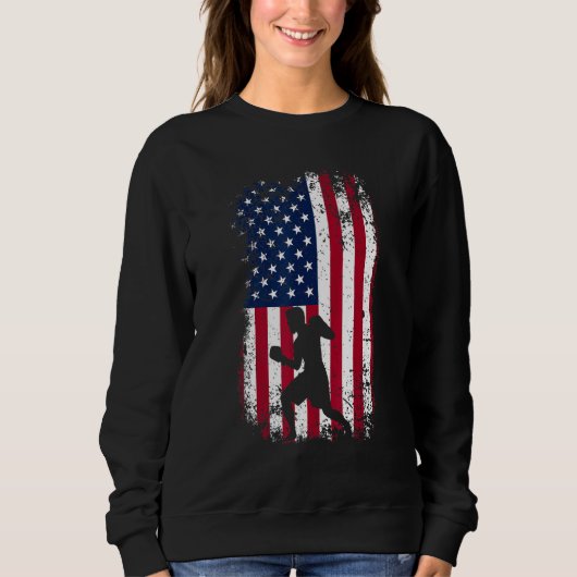 Patriottische Boxer 4 juli Amerikaanse vlag Box Trui (Voorkant)