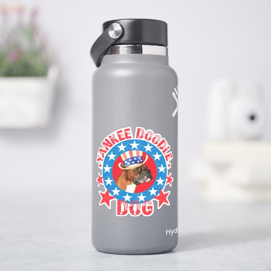 Patriottische Boxer Vinyl Sticker (HydroFlask)