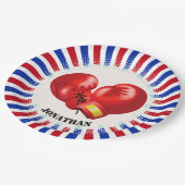 Patriottische boxing handschoenen Design Paper Par Papieren Bordje (Gekanteld)