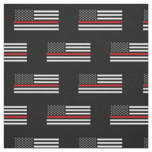 Patriottische brandweerstijl Amerikaanse vlag Stof