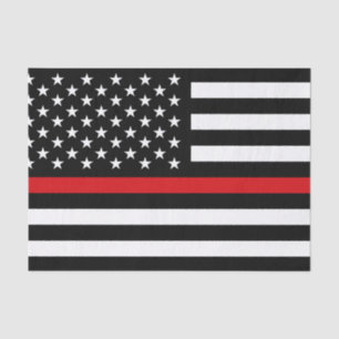 Patriottische brandweerstijl Amerikaanse vlag Tissuepapier