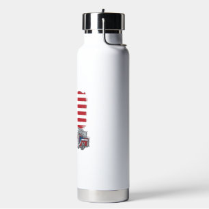 Patriottische brandweerwagen Amerikaanse vlag vint Waterfles