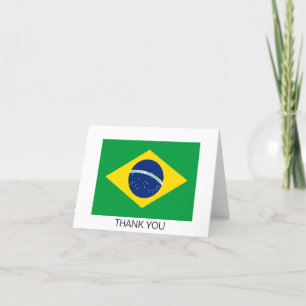 Patriottische Braziliaanse vlag Bedankkaart