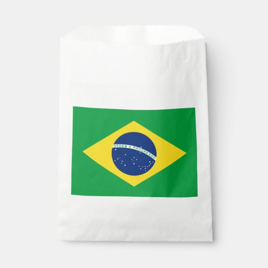 Patriottische Braziliaanse vlag Bedankzakje (Voorkant)