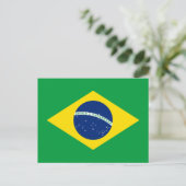 Patriottische Braziliaanse vlag Briefkaart (Staand voorkant)