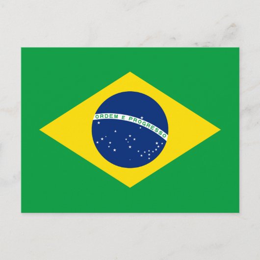 Patriottische Braziliaanse vlag Briefkaart (Voorkant)
