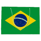 Patriottische Braziliaanse vlag Groot Cadeauzakje (Achterkant)