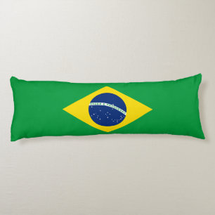 Patriottische Braziliaanse vlag Lichaamskussen
