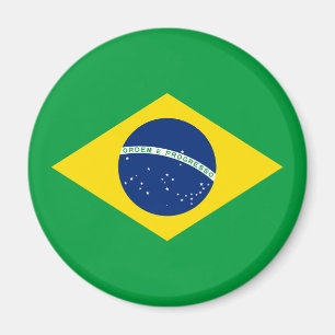 Patriottische Braziliaanse vlag Magneet