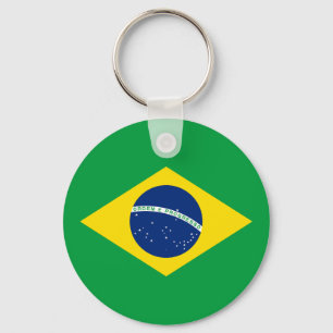 Patriottische Braziliaanse vlag Sleutelhanger