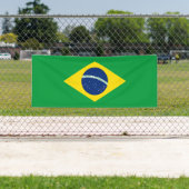 Patriottische Braziliaanse vlag Spandoek (Insitu)