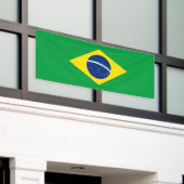 Patriottische Braziliaanse vlag Spandoek (Buitenkant Gebouw)