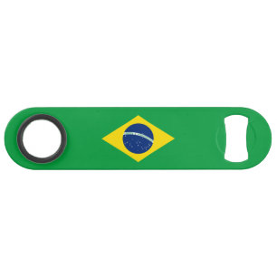 Patriottische Braziliaanse vlag Speed Flessenopener